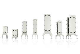 H-Rahmen, gedichtete Plattenwärmeübertrager für Hygieneanwendungen