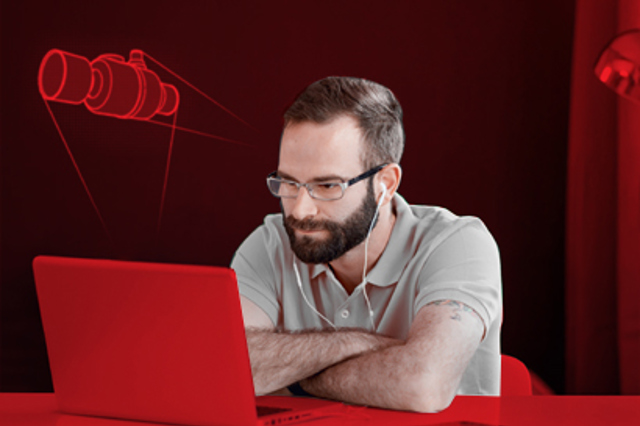 Gentleman reaching his hand out for a handshake in res tones