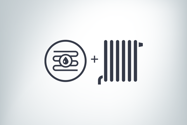 Radiator- & vandbaseret gulvvarme