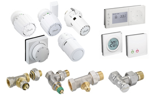 Radiator and room thermostats