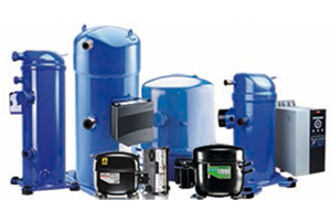 Photo of the Danfoss family of compressors