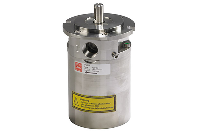 Danfoss APP 1.8 axial piston pump running for 23,000 hours before its first overhaul.