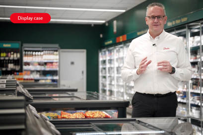 Display case solutions food retail