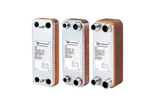 Photo of the Danfoss line of heat exchangers available for various cooling applications