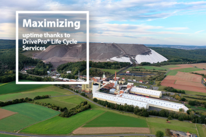 Drone image of the K+S potash mine