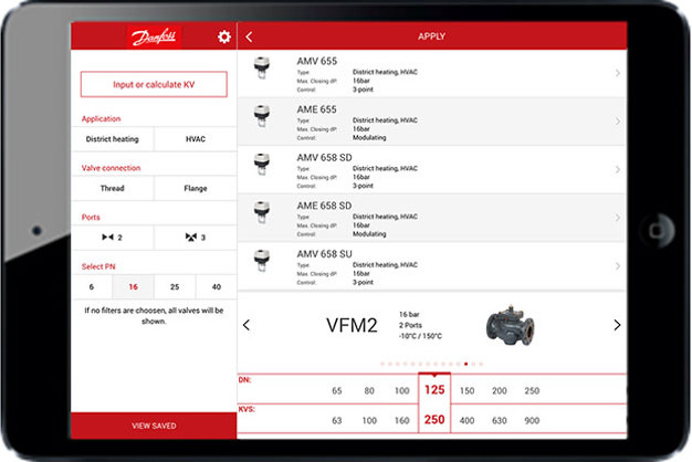 application valve ruler danfoss