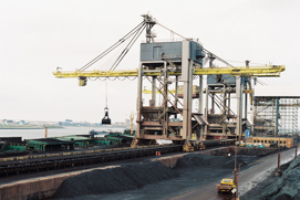 Massive grabber crane in control at Tata Steel IJmuiden