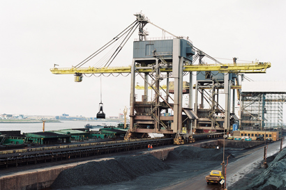 Massive grabber crane in control at Tata Steel IJmuiden