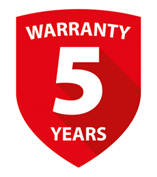 5 jaar garantie