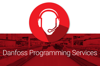 Supermarket support featuring technical support character for programming services