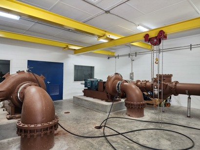 Equipment room with Danfoss Drives in Myrtle Beach, South Carolina