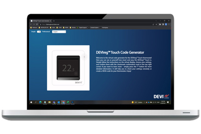 Code generator for the DEVIreg™ Touch