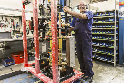 Productie op maat van stadsverwarming onderstation