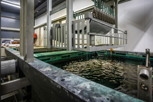 Pickling bath at United Pipeline Products