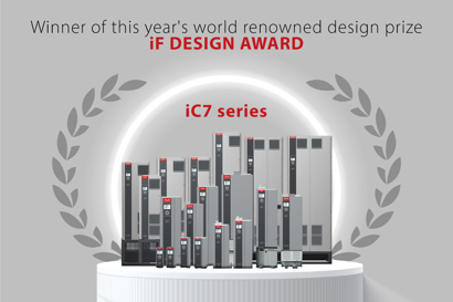 A Danfoss Drives ganhou um iF DESIGN AWARD 2023 com a nova Série iC7