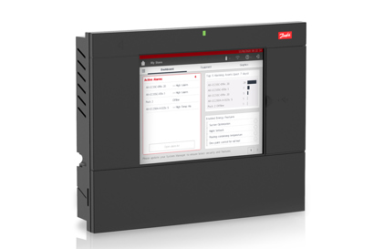 Product photo of the Danfoss AK-SM system manager designed for intelligent food retail refrigeration