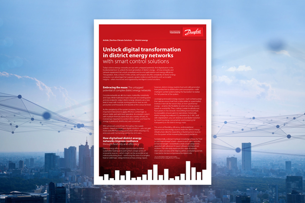 Unlock digital transformation in district energy networks with smart control solutions