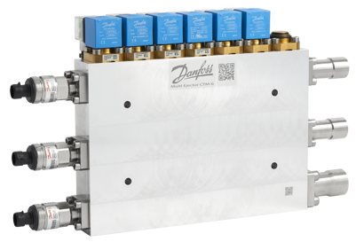 Product photo of the Danfoss Multi Ejector Solution for transcritical CO2 systems