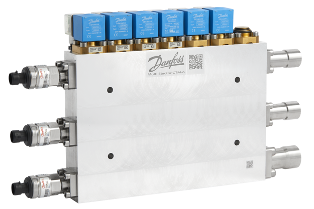 Product photo of the Danfoss Multi Ejector Solution for transcritical CO2 systems