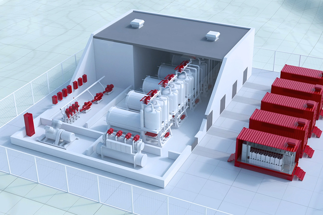 Impianto di elettrolisi