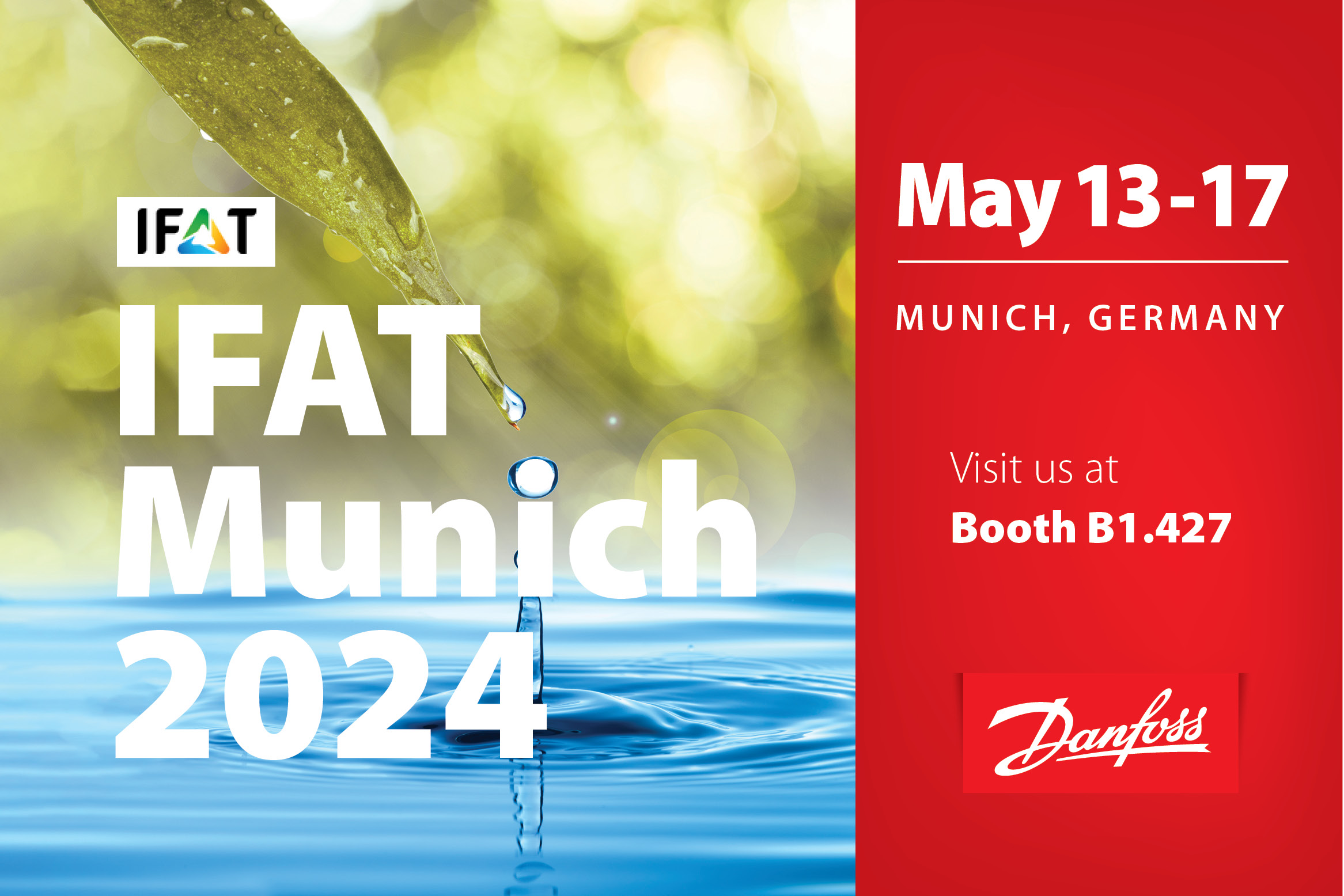 Join Danfoss at IFAT 2024 in Munich Danfoss