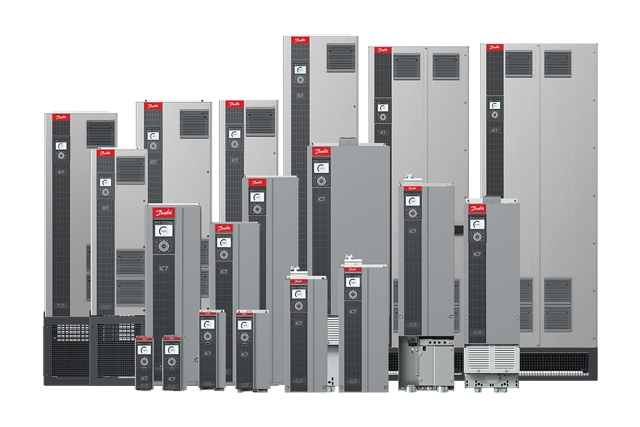 Gruppe af iC7-Automation-frekvensomformere