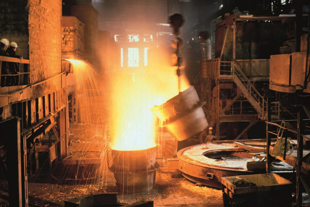 Industrial metal forge