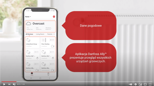 Danfoss Ally™ App Tutorial - How to set and copy a weekly schedule