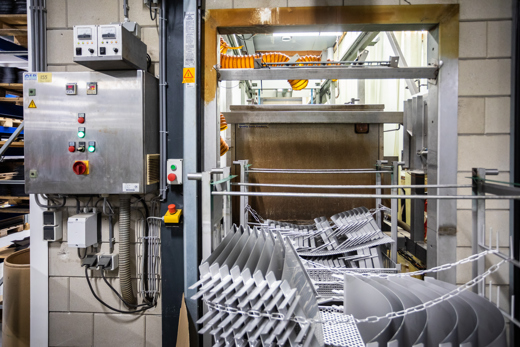 Beginning of the pipe repair clamp picking line at United Pipeline Products