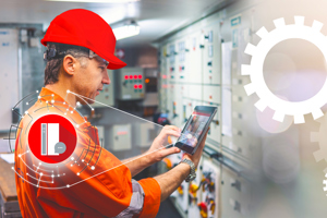 Person using MyDrive® Assistant on a tablet