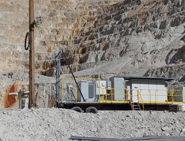 Arizona mine side view of trailer. Photo courtesy of Rockridge Controls.