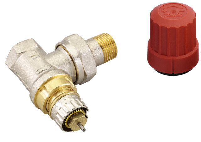 Radiátorové ventily, RA-N, Normální průtok, DN 10, Rohový, F